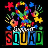 Autism Awareness Support Squad Family Women's T-Shirt thumb 6
