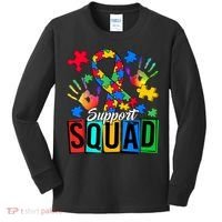 Autism Awareness Support Squad Family Kids Long Sleeve Shirt thumb 0