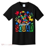 Autism Awareness Support Squad Family Kids T-Shirt thumb 0