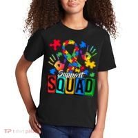 Autism Awareness Support Squad Family Kids T-Shirt thumb 2