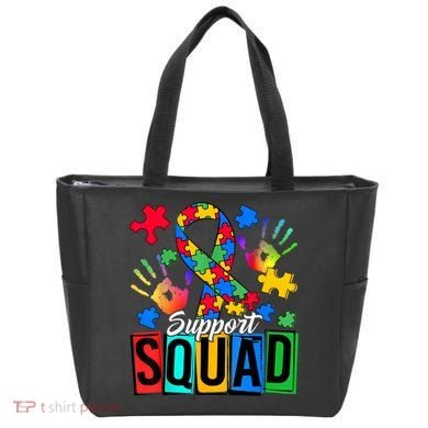 Autism Awareness Support Squad Family Tote Bag