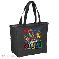 Autism Awareness Support Squad Family Tote Bag thumb 2