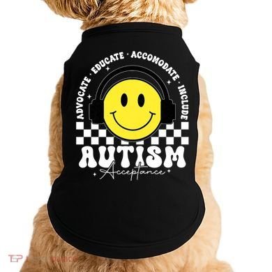 Autism Acceptance Special Education Teacher Doggie Tank