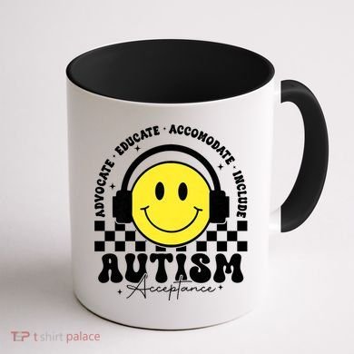 Autism Acceptance Special Education Teacher Coffee Mug back