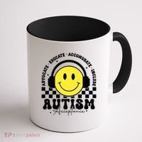 Autism Acceptance Special Education Teacher Coffee Mug thumb 1