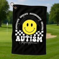 Autism Acceptance Special Education Teacher Golf Towel thumb 1