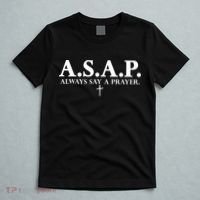 Asap Always Say A Prayer 3 Nails Cross Jesus Christ Christian Catholic T-Shirt thumb 5