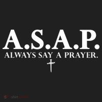 Asap Always Say A Prayer 3 Nails Cross Jesus Christ Christian Catholic Beanie thumb 2