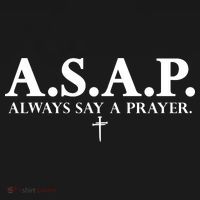 Asap Always Say A Prayer 3 Nails Cross Jesus Christ Christian Catholic Women's Tank Top thumb 5