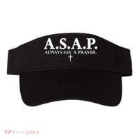 Asap Always Say A Prayer 3 Nails Cross Jesus Christ Christian Catholic Visor thumb 0