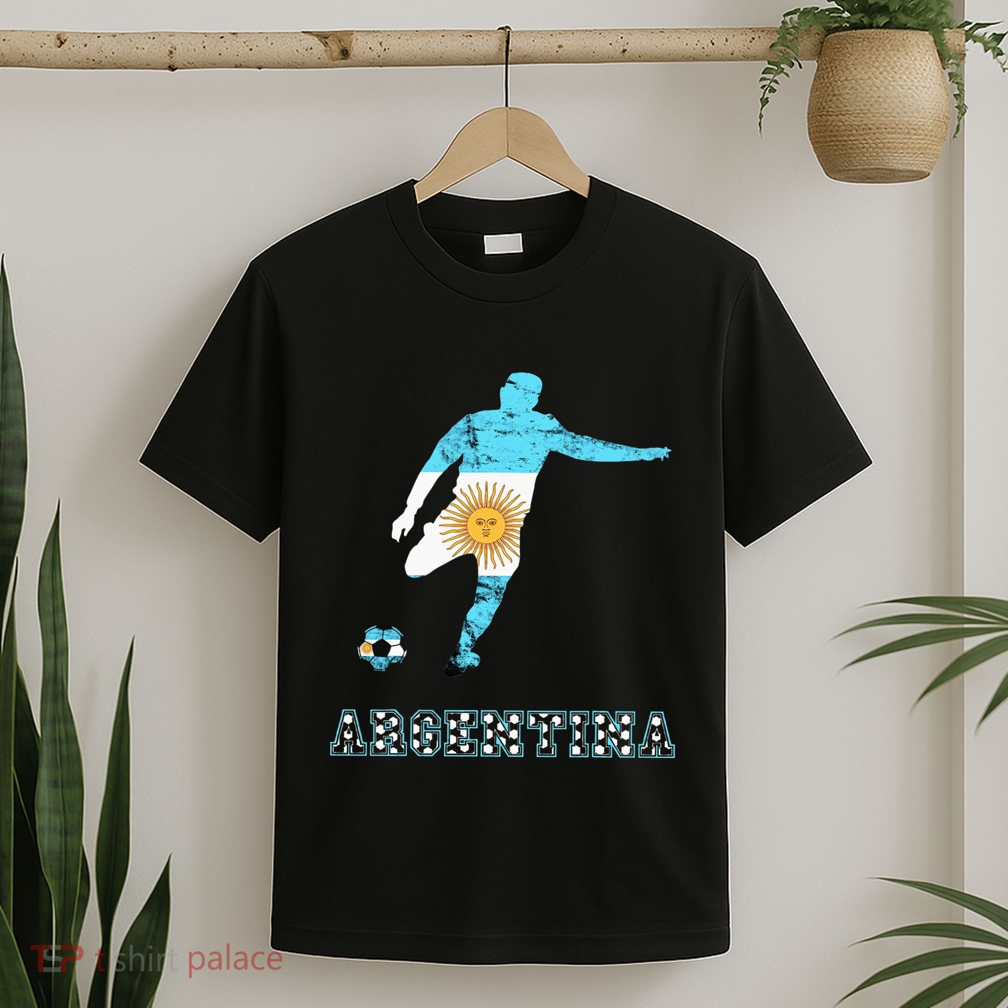 Argentina Argentina Soccer Player Sun Of May Argentina Flag T-Shirt