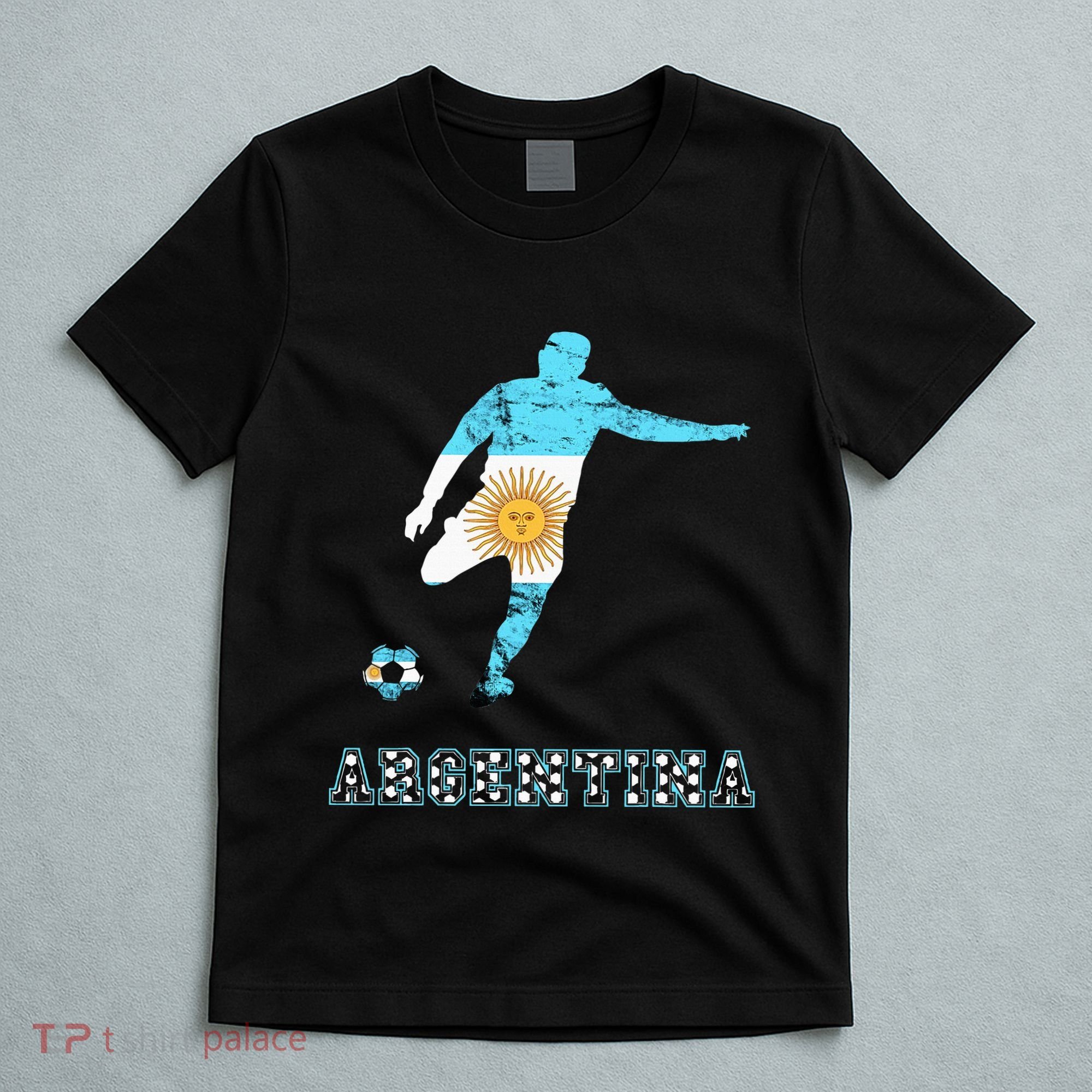 Argentina Argentina Soccer Player Sun Of May Argentina Flag T-Shirt