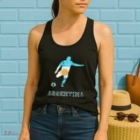 Argentina Argentina Soccer Player Sun Of May Argentina Flag Women's Tank Top thumb 2