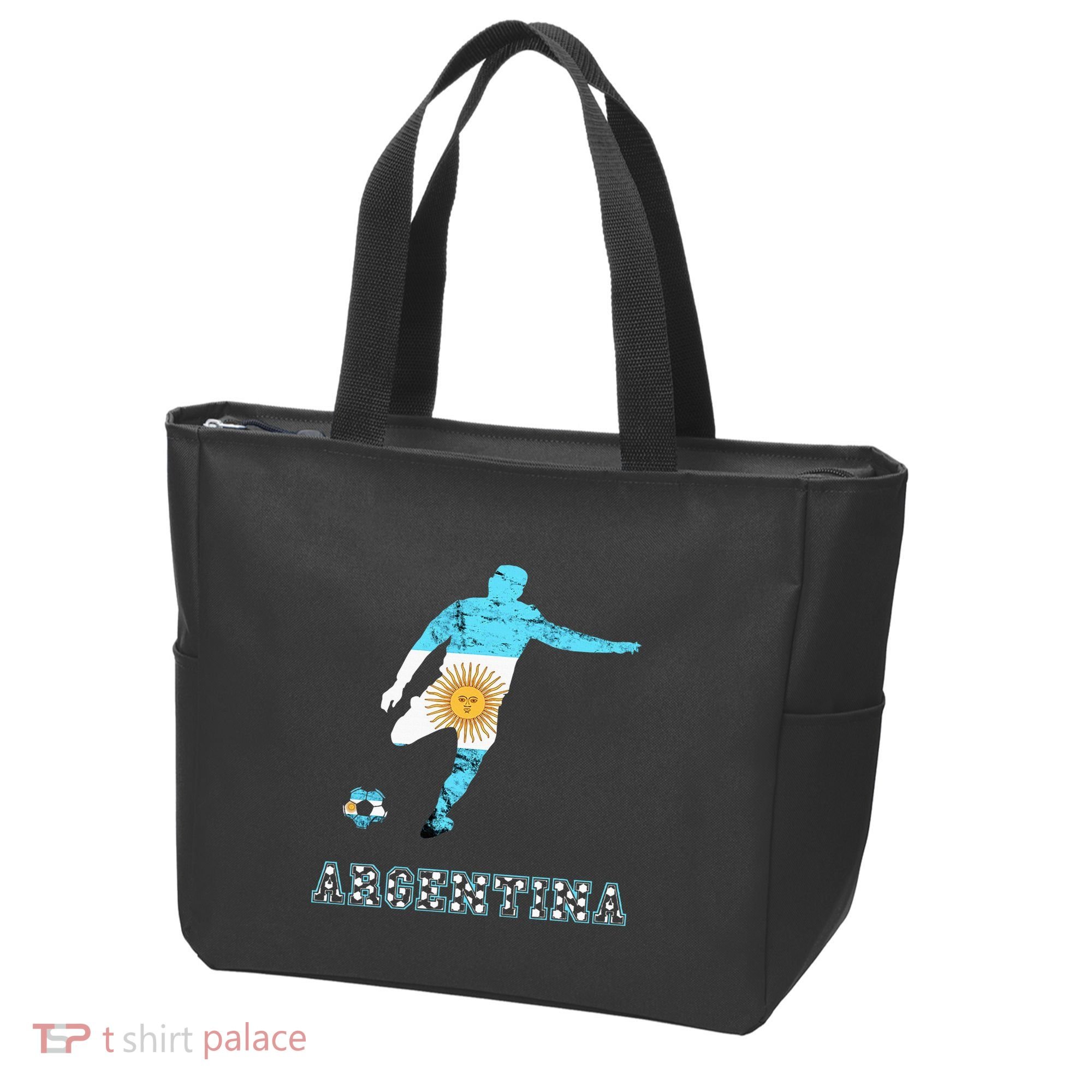 Argentina Argentina Soccer Player Sun Of May Argentina Flag Tote Bag