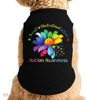 Autism Awareness Sunflower Accept Understand Love Autistic Doggie Tank thumb 0