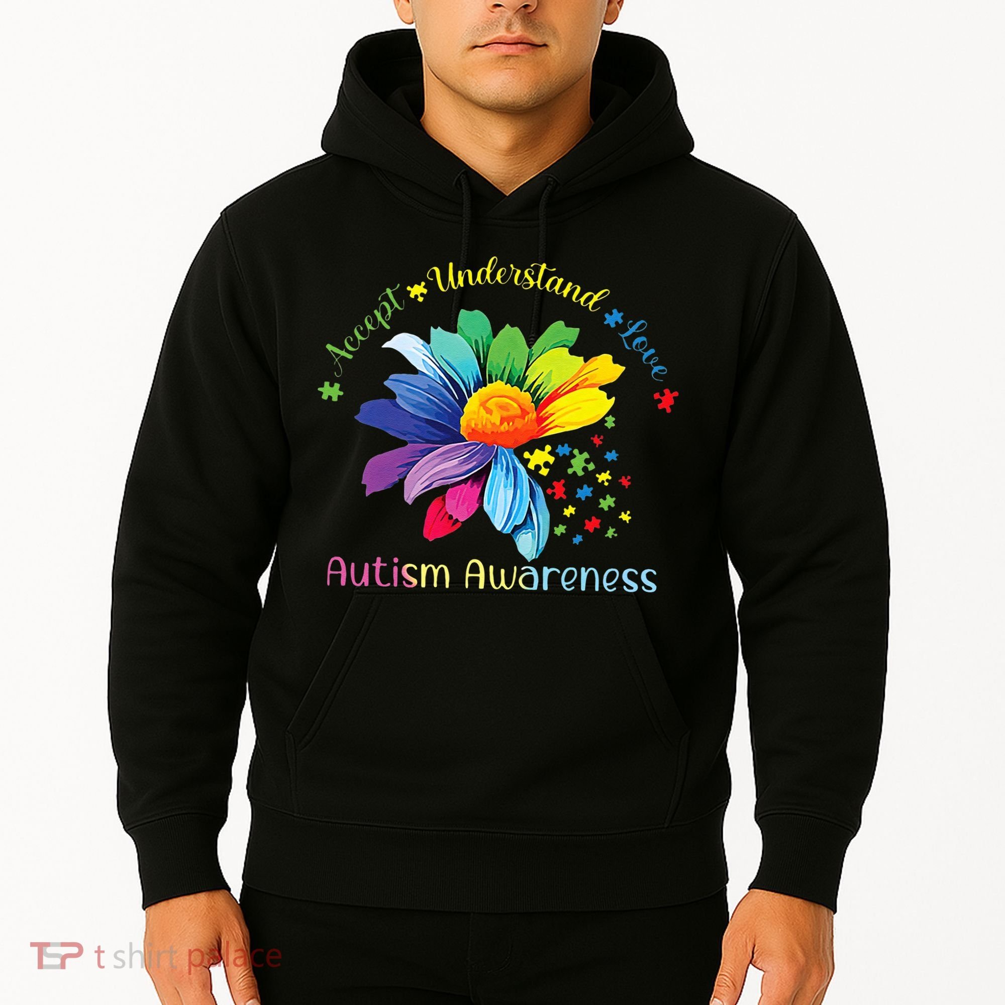 Autism Awareness Sunflower Accept Understand Love Autistic Hoodie