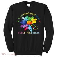 Autism Awareness Sunflower Accept Understand Love Autistic Sweatshirt thumb 0