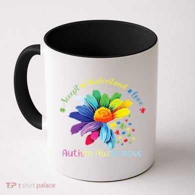 Autism Awareness Sunflower Accept Understand Love Autistic Coffee Mug