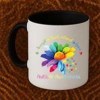 Autism Awareness Sunflower Accept Understand Love Autistic Coffee Mug thumb 2