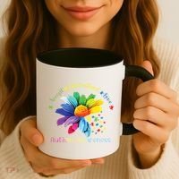 Autism Awareness Sunflower Accept Understand Love Autistic Coffee Mug thumb 3