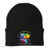 Autism Awareness Sunflower Accept Understand Love Autistic Beanie thumb 0