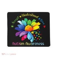 Autism Awareness Sunflower Accept Understand Love Autistic Mousepad thumb 0