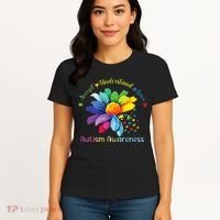 Autism Awareness Sunflower Accept Understand Love Autistic Women's T-Shirt thumb 4