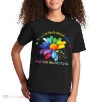 Autism Awareness Sunflower Accept Understand Love Autistic Kids T-Shirt thumb 2