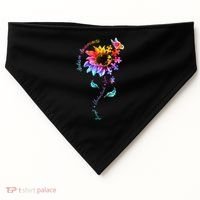 Autism Awareness Sunflower Autism Sunflower  USA-Made Doggie Bandana thumb 0