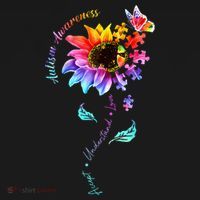 Autism Awareness Sunflower Autism Sunflower  Backpack thumb 2