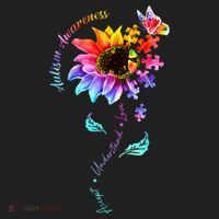 Autism Awareness Sunflower Autism Sunflower  Hat thumb 2