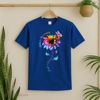 Autism Awareness Sunflower Autism Sunflower  T-Shirt thumb 2