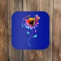 Autism Awareness Sunflower Autism Sunflower  Coaster thumb 0
