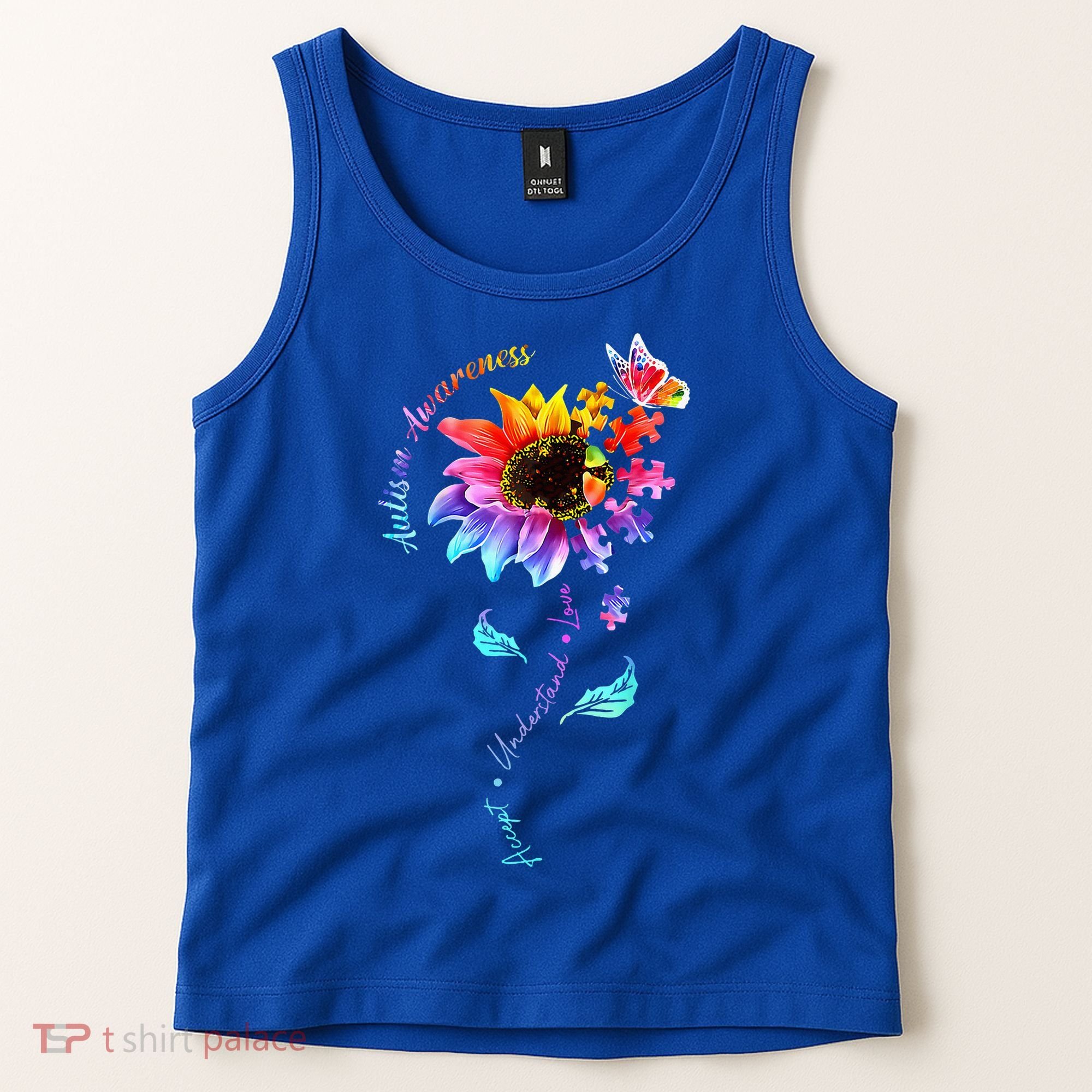 Autism Awareness Sunflower Autism Sunflower  Tank Top