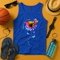 Autism Awareness Sunflower Autism Sunflower  Tank Top thumb 4