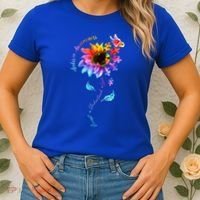 Autism Awareness Sunflower Autism Sunflower  Women's T-Shirt thumb 2