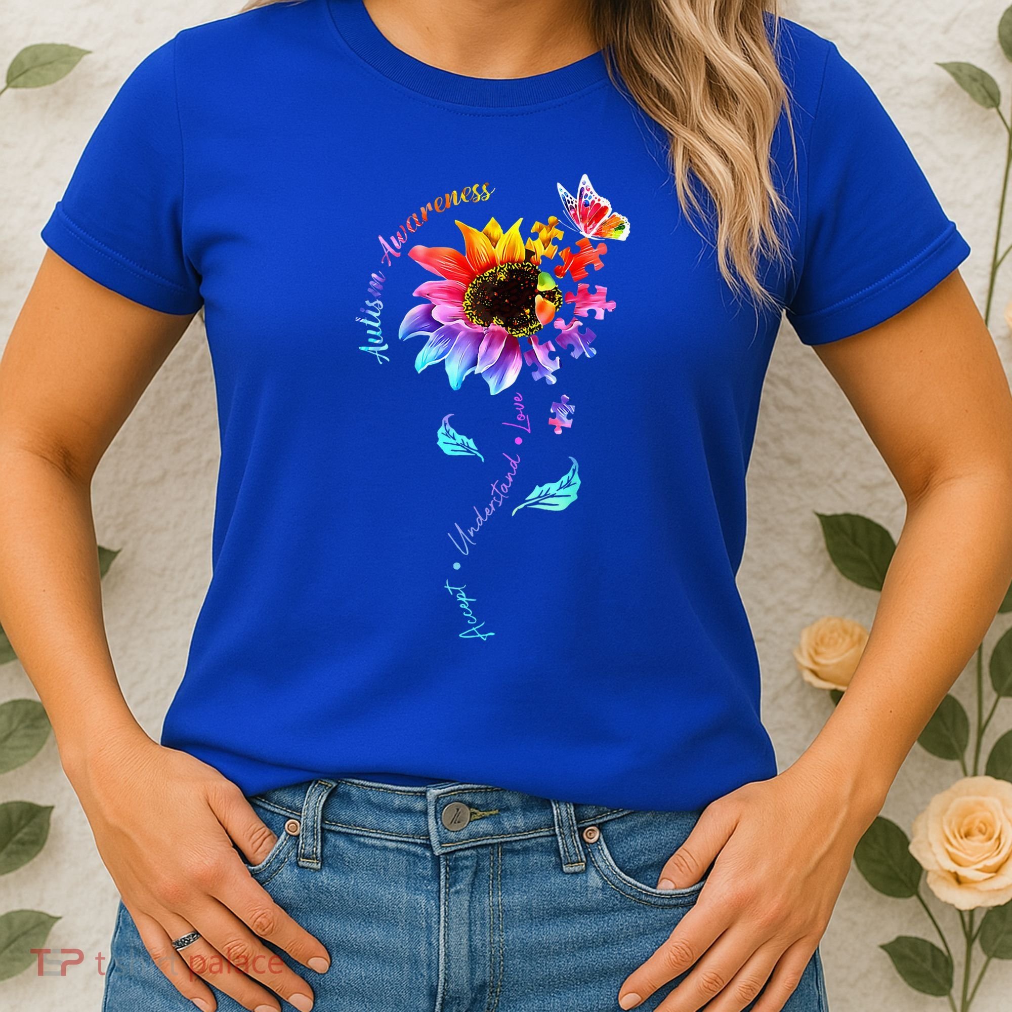 Autism Awareness Sunflower Autism Sunflower  Women's T-Shirt