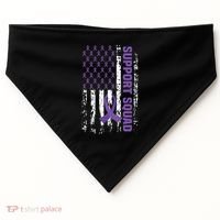 Alzheimers Awareness Support Squad Alzheimers Disease USA-Made Doggie Bandana thumb 0