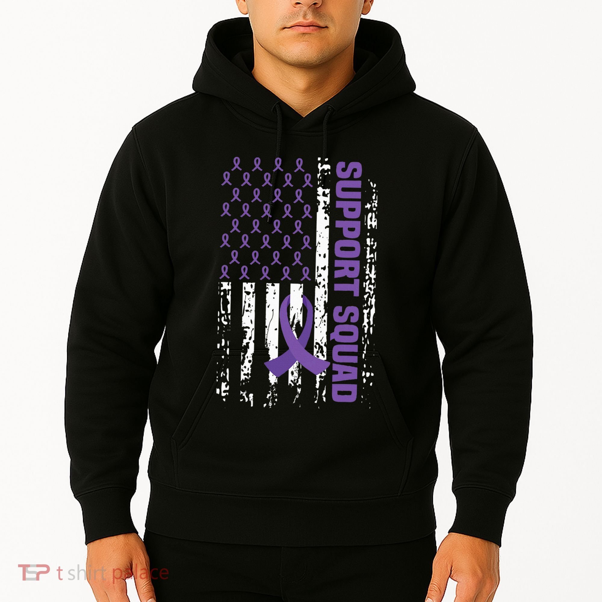 Alzheimers Awareness Support Squad Alzheimers Disease Hoodie