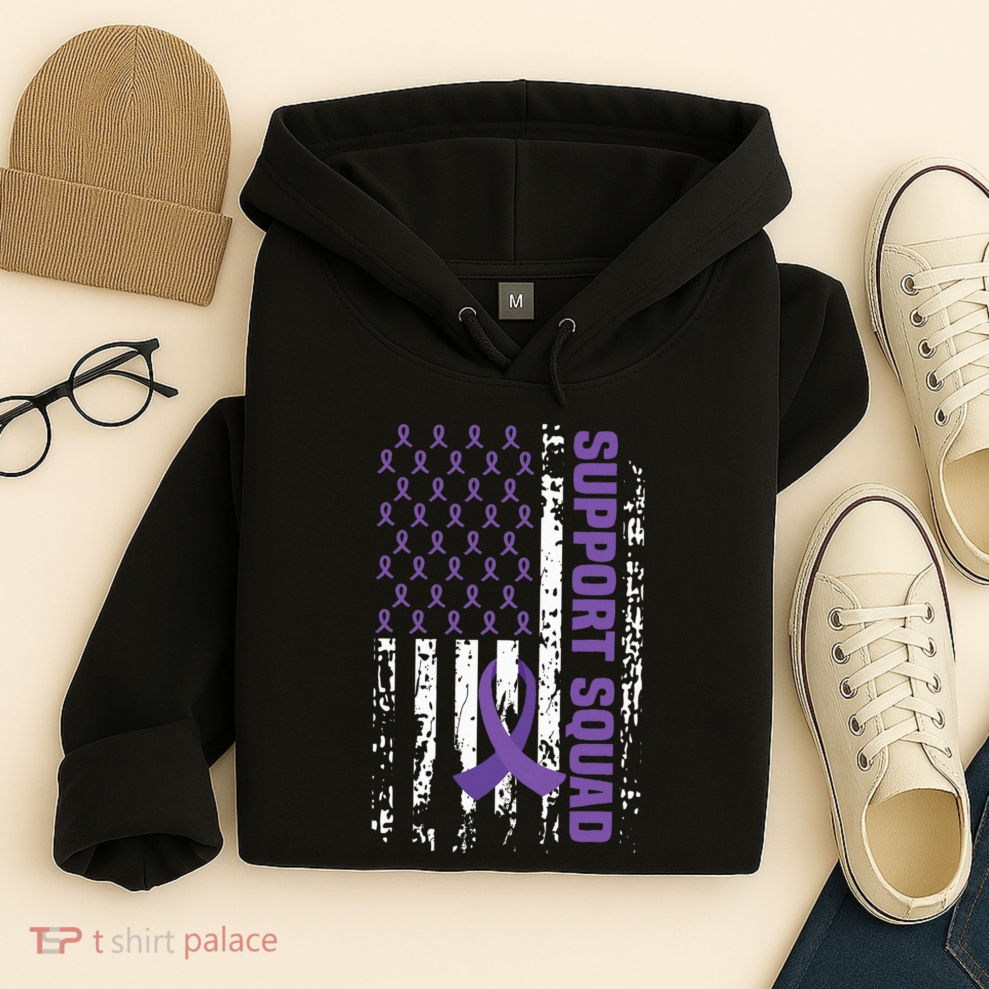 Alzheimers Awareness Support Squad Alzheimers Disease Hoodie