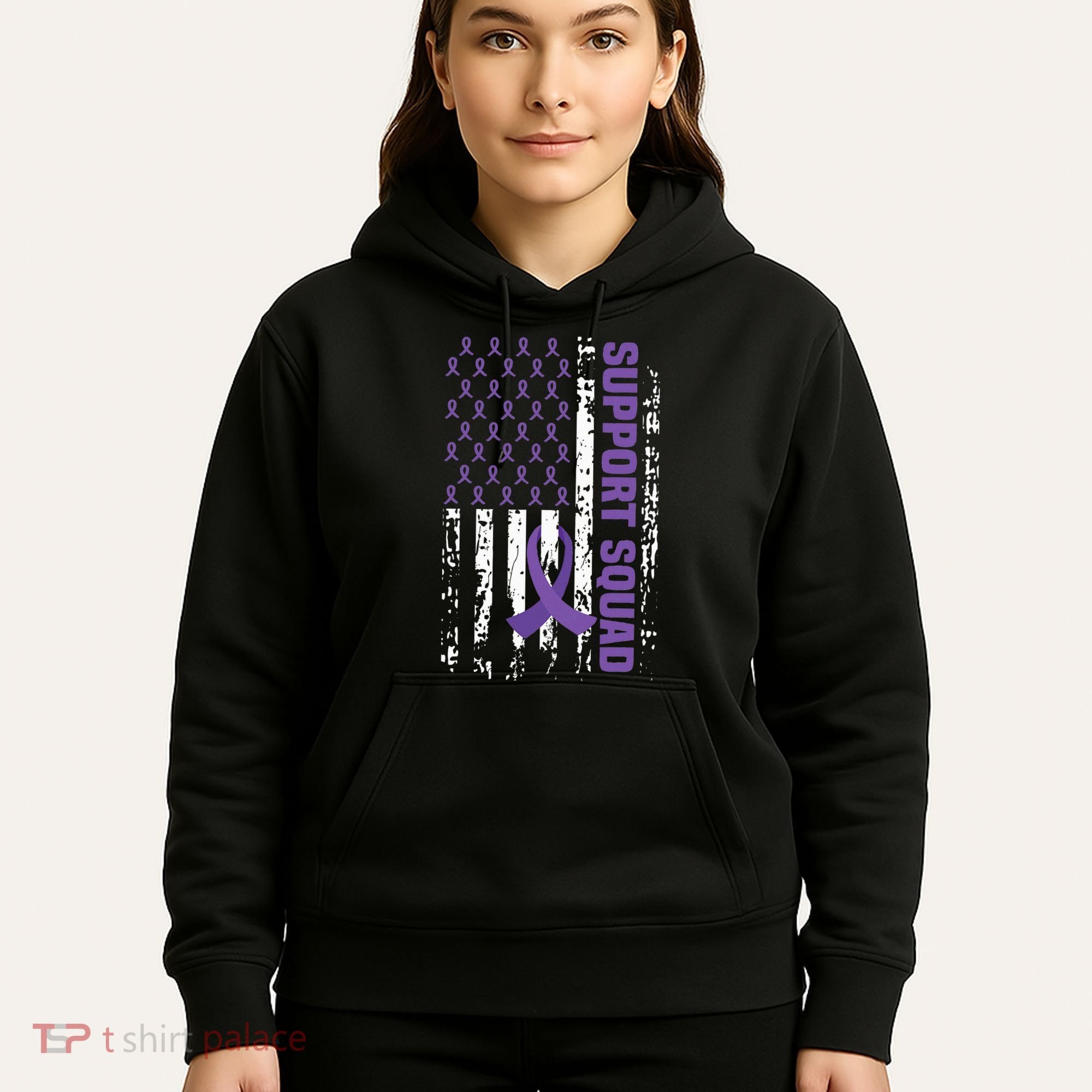 Alzheimers Awareness Support Squad Alzheimers Disease Hoodie