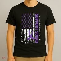 Alzheimers Awareness Support Squad Alzheimers Disease T-Shirt thumb 3