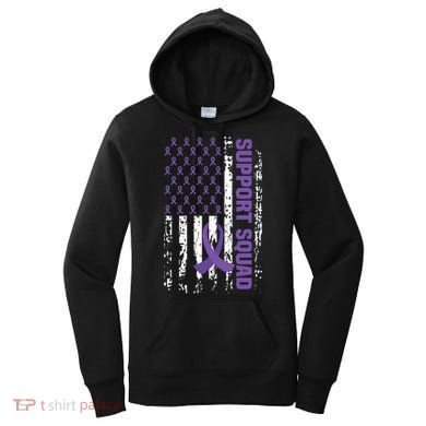 Alzheimers Awareness Support Squad Alzheimers Disease Women's Hoodie