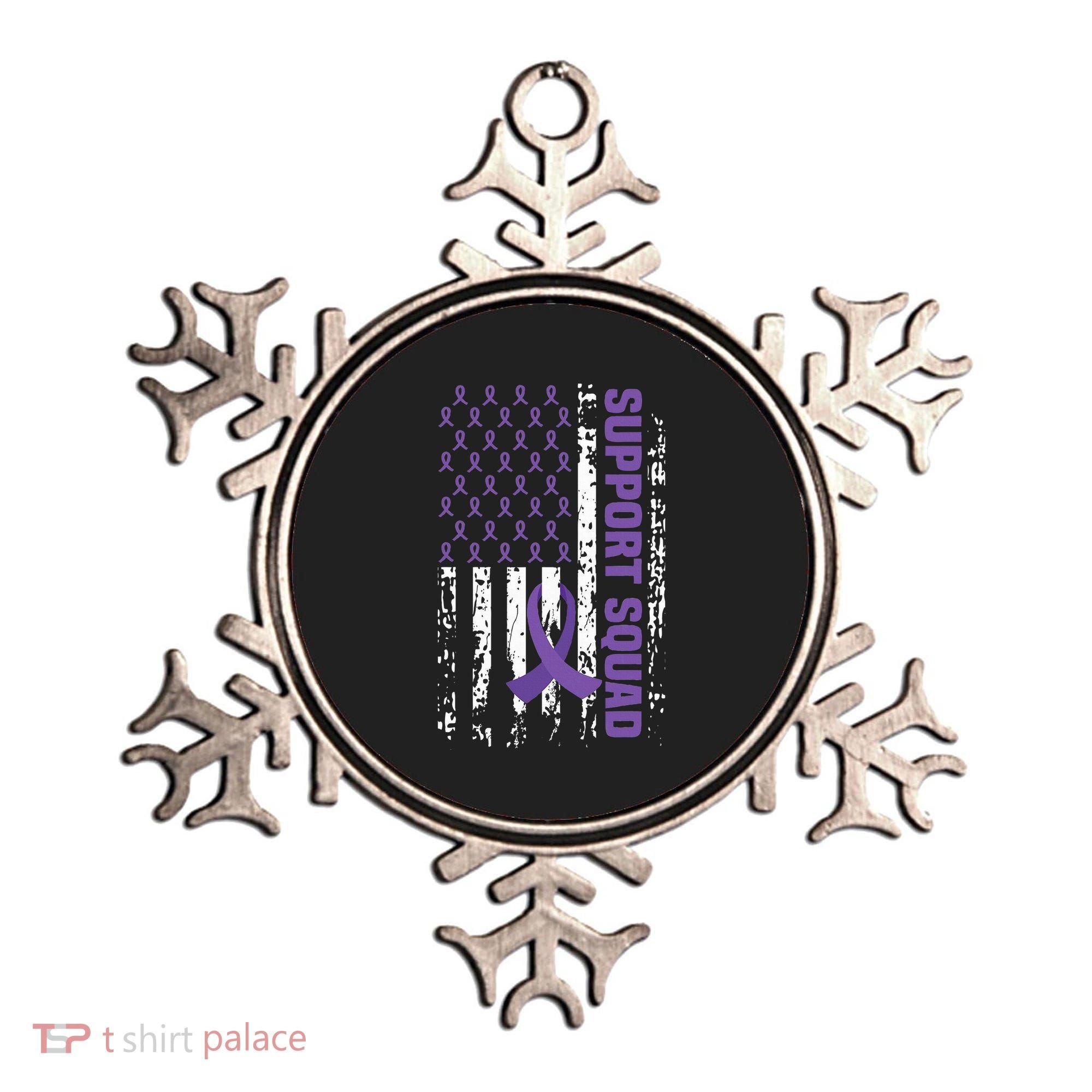 Alzheimers Awareness Support Squad Alzheimers Disease Ornament
