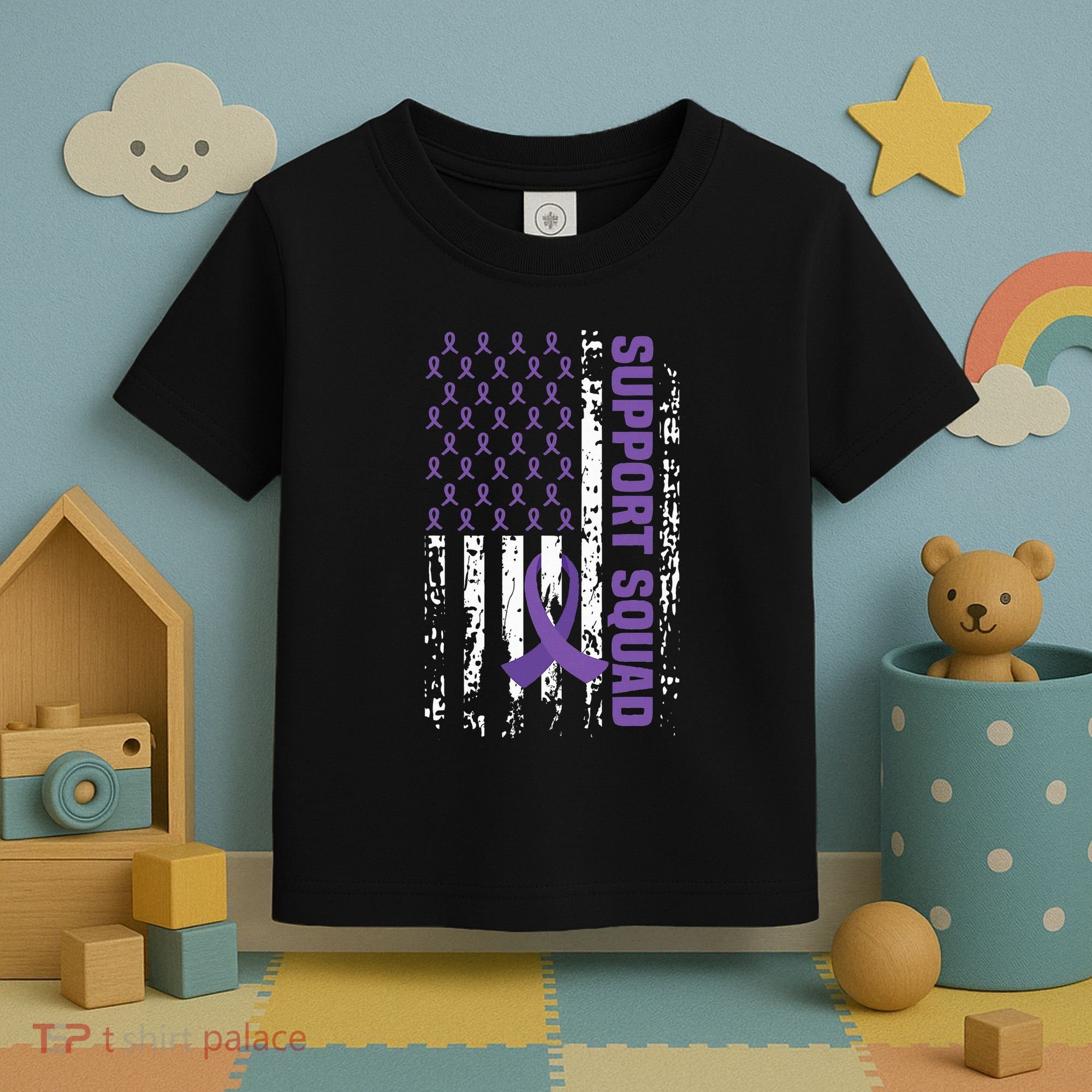 Alzheimers Awareness Support Squad Alzheimers Disease Toddler T-Shirt