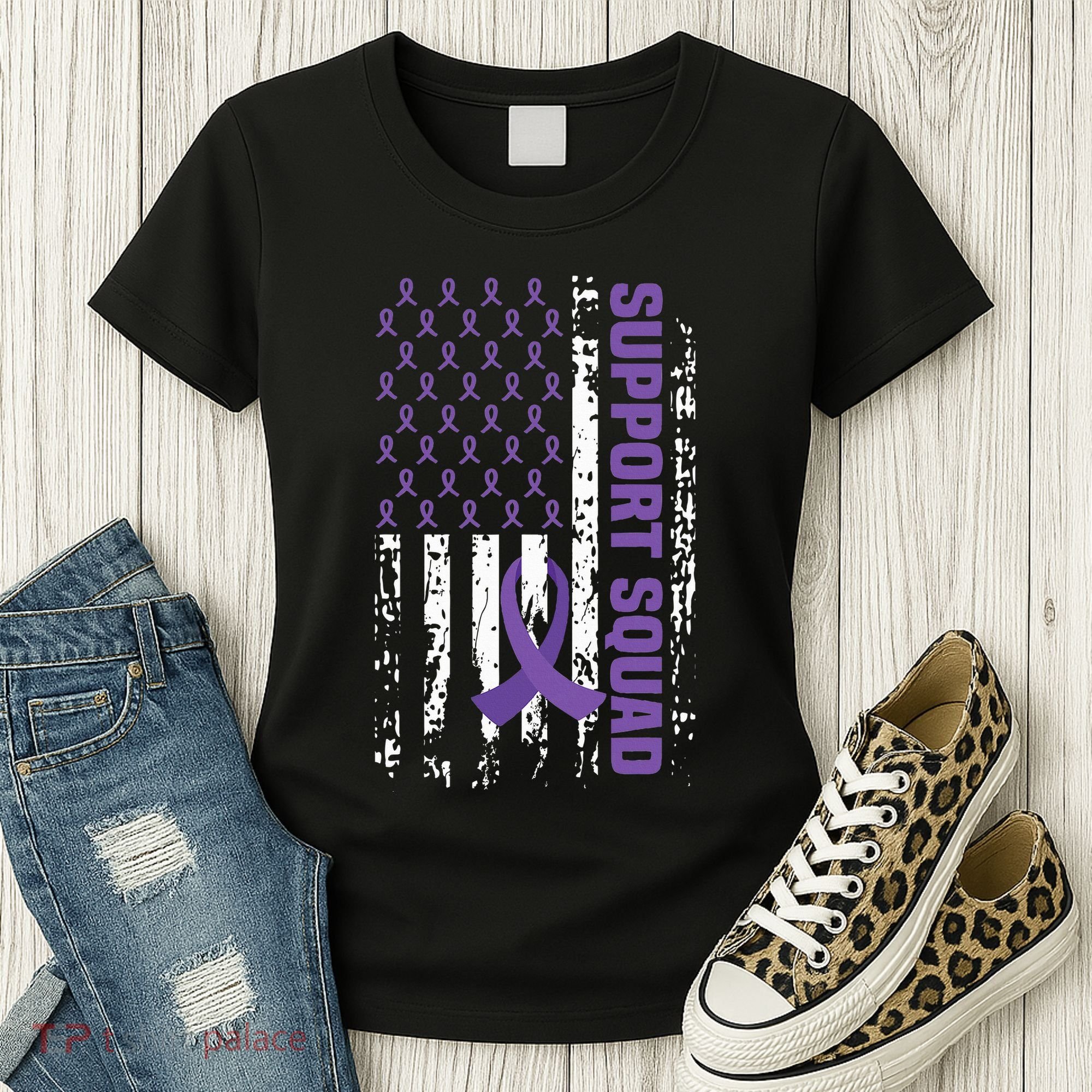 Alzheimers Awareness Support Squad Alzheimers Disease Women's T-Shirt