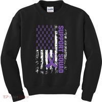 Alzheimers Awareness Support Squad Alzheimers Disease Kids Sweatshirt thumb 0
