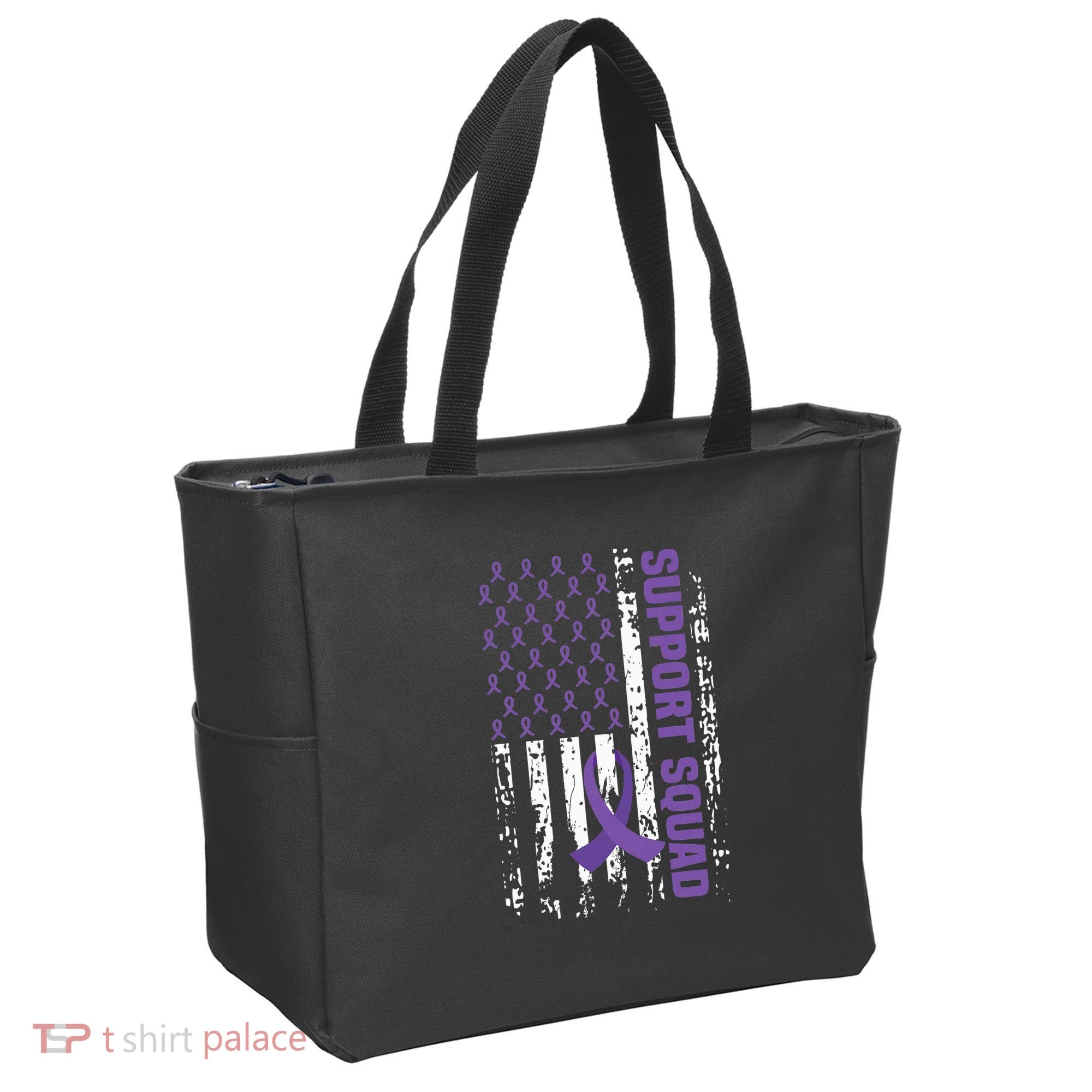 Alzheimers Awareness Support Squad Alzheimers Disease Tote Bag