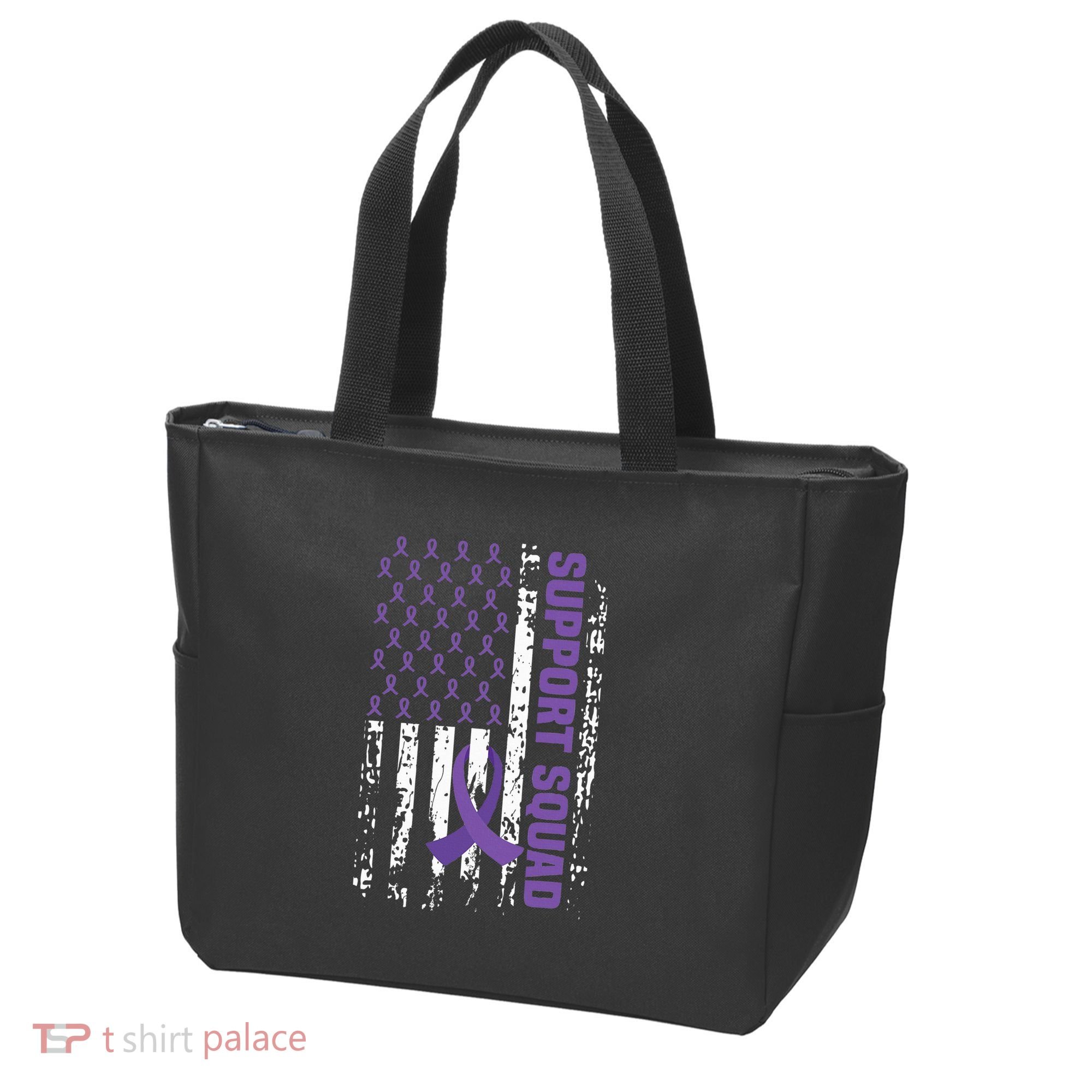 Alzheimers Awareness Support Squad Alzheimers Disease Tote Bag