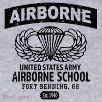 Army Airborne School Fort Benning Ga Women's Racerback Cropped Tank thumb 2